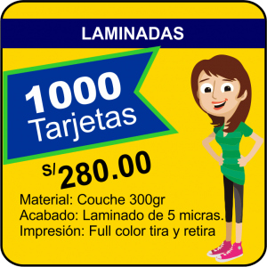 Tarjetas Personales Laminadas